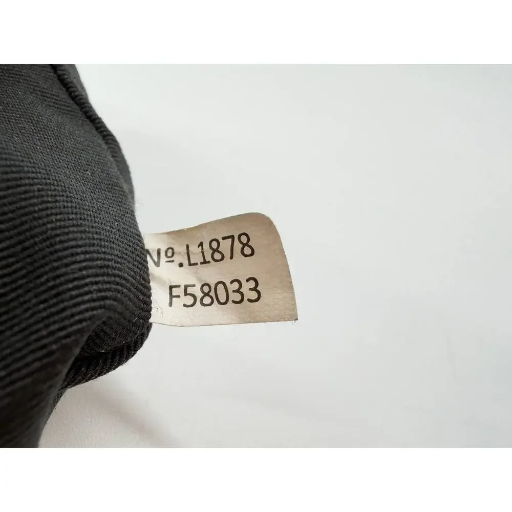 Coach Signature Wristlet Wallet Brown Black Canvas Zip Pouch F58033
